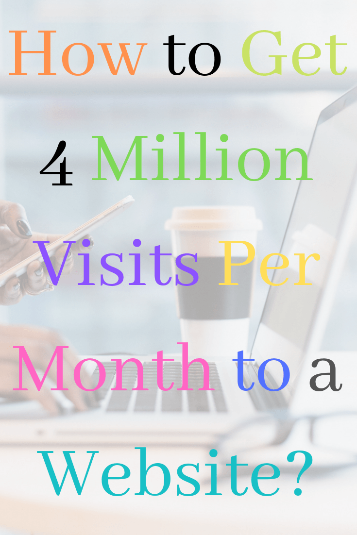 How to Get 4 Million Visits Per Month to a Website