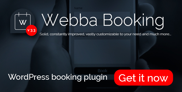 Webba Booking – Booking and Appointment Plugin for WordPress