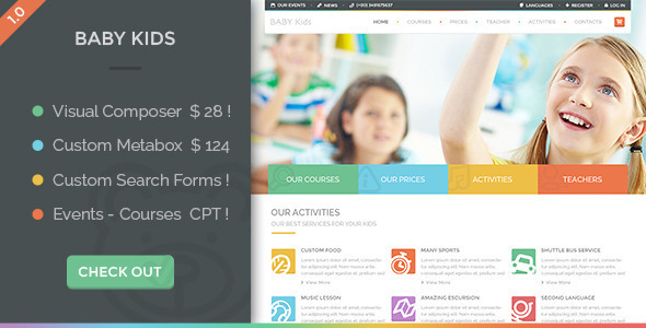 Top 10 Kids Education WordPress Themes for Preschools