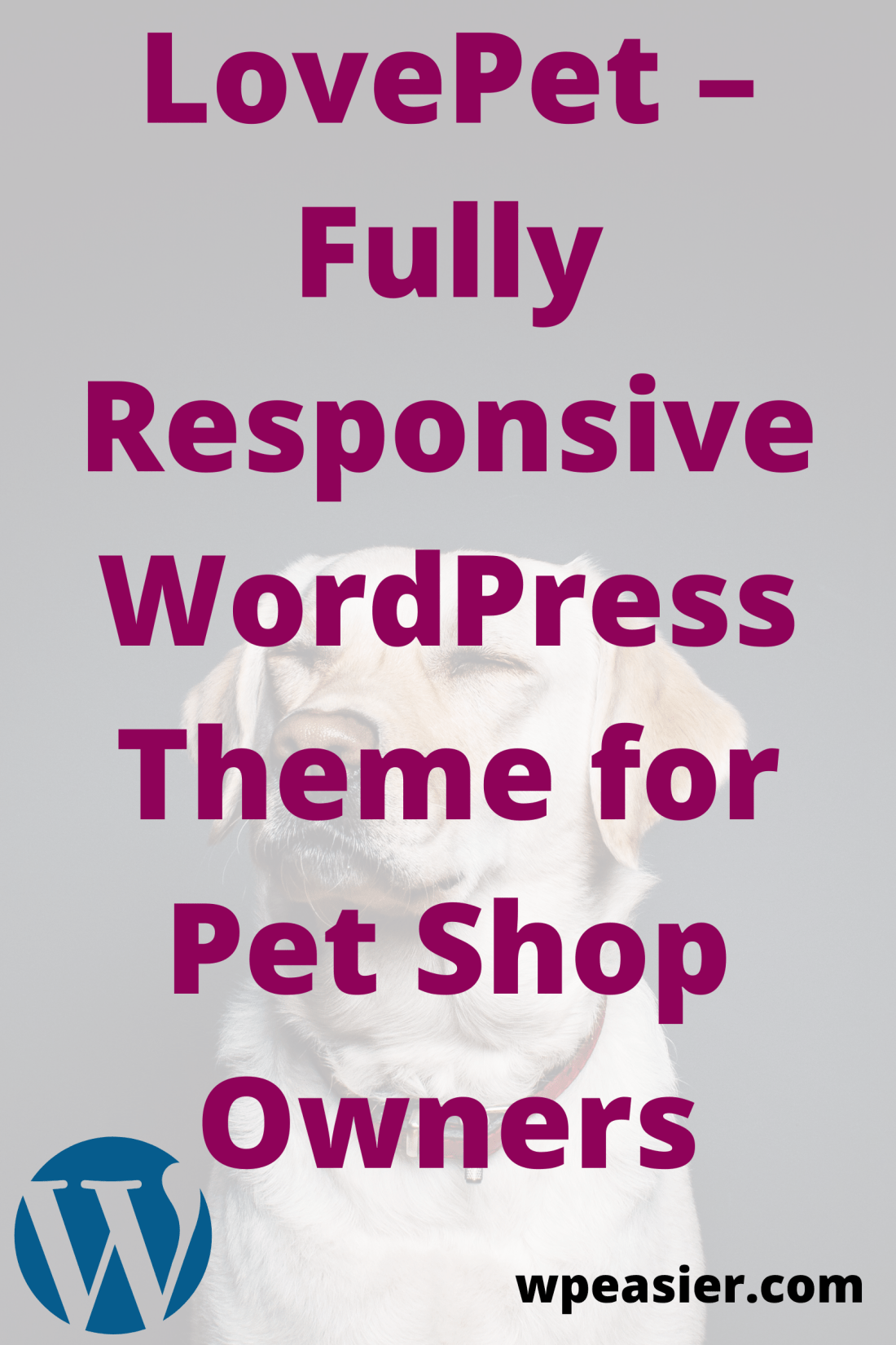 LovePet – Fully Responsive WordPress Theme for Pet Shop Owners