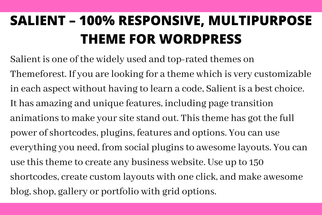 Salient – 100% Responsive, Multipurpose Theme for WordPress